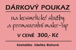 Dárkový poukaz - s uvedením hodnoty